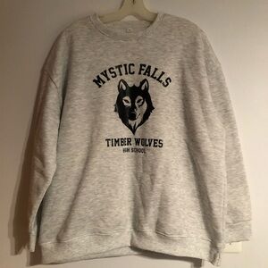 Vampire Diaries Mystic Falls Gray Sweatshirt
Fits like a xxl